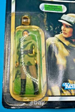 Vintage Kenner Star Wars 1983 ROTJ Leia poncho Endor 79 Back unpunched
