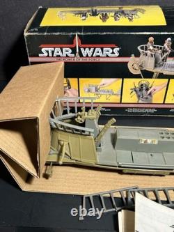 Vintage Kenner Star Wars 1984 POTF Tatooine Skiff complete vehicle withbox