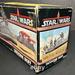 Vintage Kenner Star Wars 1984 POTF Tatooine Skiff complete vehicle withbox