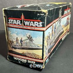 Vintage Kenner Star Wars 1984 POTF Tatooine Skiff complete vehicle withbox