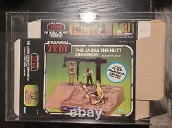 Vintage Kenner Star Wars 1984 ROTJ Jabba The Hut Dungeon Box Flat CAS 85+