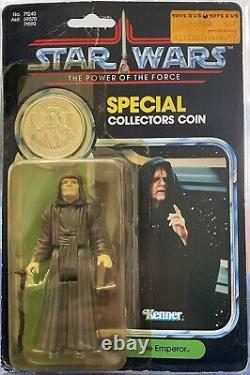 Vintage Kenner Star Wars 1984 Rotj Potf Emperor Palpatine 92 Back Moc Sealed