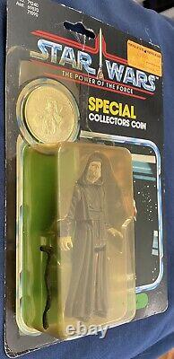 Vintage Kenner Star Wars 1984 Rotj Potf Emperor Palpatine 92 Back Moc Sealed