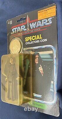 Vintage Kenner Star Wars 1984 Rotj Potf Emperor Palpatine 92 Back Moc Sealed