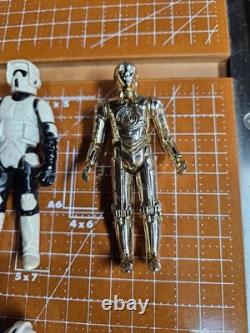 Vintage Kenner Star Wars 9 Figure Lot Leia R2-D2 Yoda C-3PO Stormtrooper