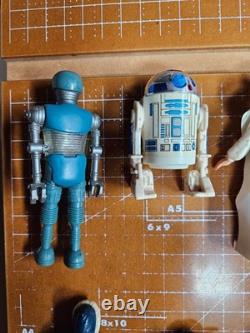 Vintage Kenner Star Wars 9 Figure Lot Leia R2-D2 Yoda C-3PO Stormtrooper
