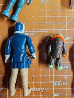 Vintage Kenner Star Wars 9 Figure Lot Leia R2-D2 Yoda C-3PO Stormtrooper