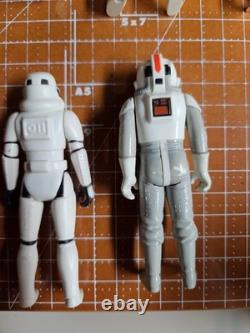 Vintage Kenner Star Wars 9 Figure Lot Leia R2-D2 Yoda C-3PO Stormtrooper
