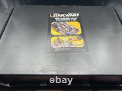 Vintage Kenner Star Wars Action Figure Collector's Case with Figures. Clean Inside