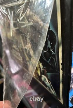Vintage Kenner Star Wars Action Figure Collector's Case with Figures. Clean Inside