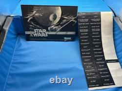 Vintage Kenner Star Wars Action Figure Collector's Case with Figures. Clean Inside