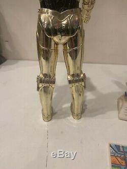 Vintage Kenner Star Wars C3PO R2D2 12 inch lot Complete Death Star Plans