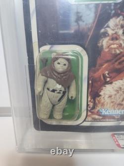 Vintage Kenner Star Wars Carded ROTJ 65 Back C Chief Chirpa Action Figure AFA 60