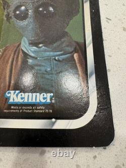 Vintage Kenner Star Wars Carded ROTJ 77 Back-A Greedo Action Figure Made in S