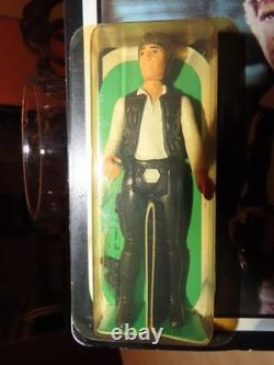 Vintage Kenner Star Wars Carded ROTJ 77 Back-A Han Solo Action Figure