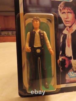 Vintage Kenner Star Wars Carded ROTJ 77 Back-A Han Solo Action Figure