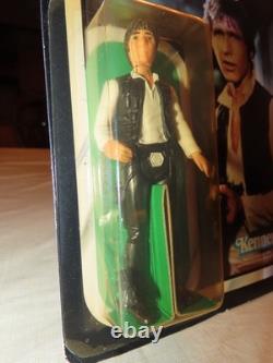 Vintage Kenner Star Wars Carded ROTJ 77 Back-A Han Solo Action Figure