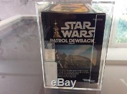 Vintage Kenner Star Wars Collector Series Patrol Dewback Afa 85 Mint Clear Tape