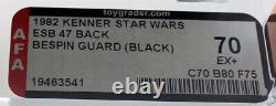 Vintage Kenner Star Wars ESB 47 Back Bespin Guard (Black) AFA 70 EX+ C70 B80
