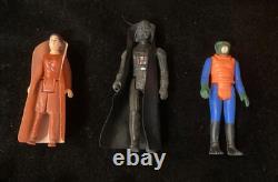 Vintage Kenner Star Wars Figures 80's w Darth Vader Carry Case Lot of 31+