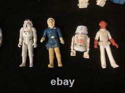Vintage Kenner Star Wars Figures 80's w Darth Vader Carry Case Lot of 31+