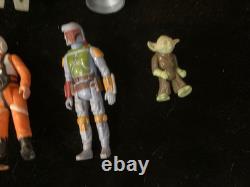 Vintage Kenner Star Wars Figures 80's w Darth Vader Carry Case Lot of 31+