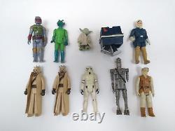 Vintage Kenner Star Wars Figures LOT of 10 1977-1980 Hong Kong Boba Fett/Tusken