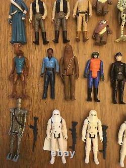 Vintage Kenner Star Wars Figures Lot First 12 Last 17 PofT Original Complete