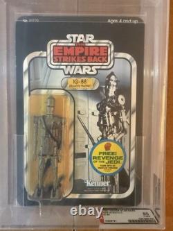 Vintage Kenner Star Wars IG-88 ESB 48 Back AFA 80/85/80 Mandalorian 1982