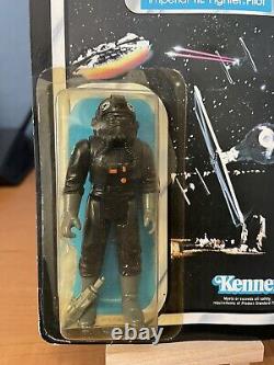 Vintage Kenner Star Wars Imperial TIE Fighter Pilot 77 A Card Back MOC 1983