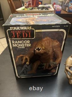 Vintage Kenner Star Wars Loose Rancor Monster Complete 1983 With Box
