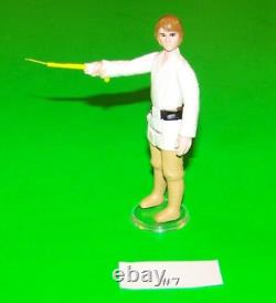 Vintage Kenner Star Wars Luke Skywalker Farmboy Brown Hair Variant 1977 HK #7