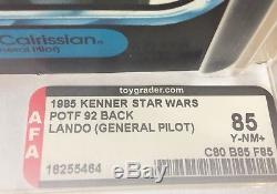 Vintage Kenner Star Wars Potf 92 Back Lando General Pilot Afa 85 Moc Unpunched