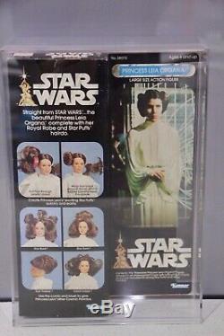 Vintage Kenner Star Wars Princess Leia Organa Doll MIB MIS 12 Display Case moc
