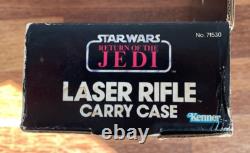 Vintage Kenner Star Wars ROTJ Laser Rifle Carrying Case Complete WithBox 1984