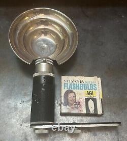 Vintage Kobold Flash Reflector with 4 Bulbs Like Star Wars Droid Caller UNTESTED