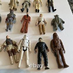 Vintage LFL, Hasbro Star Wars Lot Of 25 Figurines 70's 80's Plus Accessories