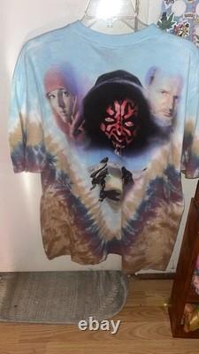 Vintage Liquid Blue Star Wars T Shirt XL Brand New with Original Tags Tie Dye