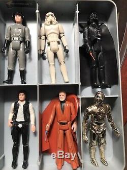 Vintage Lot Kenner 1977 Star Wars Figures With Case & Weapons, Original 12, More