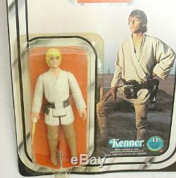 Vintage Luke Skywalker MOC 12-Back Kenner Star Wars Figure 1977