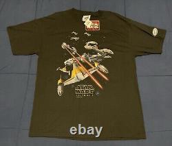 Vintage New With Tag Star Wars Episode 1 Black T-shirt Men's Size XL