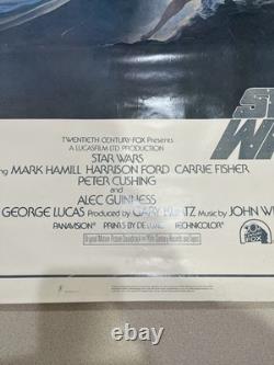 Vintage ORIGINAL 1977 STAR WARS One Sheet Style A 77/21-0 Movie Poster