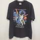 Vintage Oneita Mens Single Stitch 1993 Star Wars Graphic T Shirt Size XL Black
