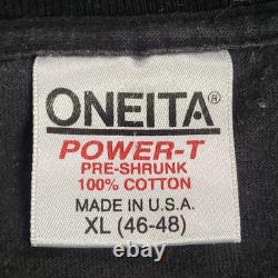 Vintage Oneita Mens Single Stitch 1993 Star Wars Graphic T Shirt Size XL Black