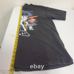 Vintage Oneita Mens Single Stitch 1993 Star Wars Graphic T Shirt Size XL Black
