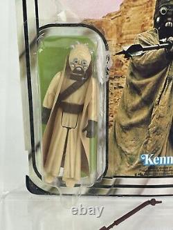 Vintage Orig Star Wars Sand People 12 Back Kenner 1977 open bubble Superb Fig