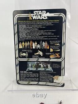 Vintage Orig Star Wars Sand People 12 Back Kenner 1977 open bubble Superb Fig