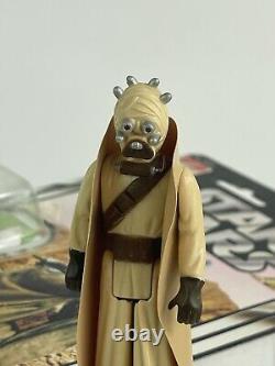 Vintage Orig Star Wars Sand People 12 Back Kenner 1977 open bubble Superb Fig