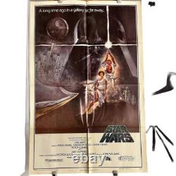 Vintage Original 1977 STAR WARS Movie Poster, 27x41 Style A Folded-Never Used
