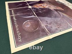 Vintage Original 1977 STAR WARS Movie Poster, 27x41 Style A Folded-Never Used